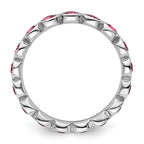 Sterling Silver Stackable Expressions October Crystal Ring