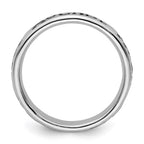 Sterling Silver Stackable Expressions Polished Enameled Mother Ring