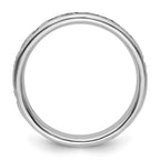 Sterling Silver Stackable Expressions Polished Enameled Friends Ring