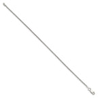 Sterling Silver 1.5mm Round Snake Chain Anklet