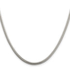 Sterling Silver 3mm Round Snake Chain