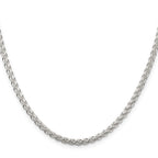 Sterling Silver 3mm Round Spiga Chain