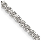 Sterling Silver 3mm Round Spiga Chain