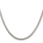 Sterling Silver 4mm Round Spiga Chain