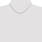 Sterling Silver 1.25mm Diamond-cut Round Spiga Chain