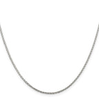Sterling Silver 1.45mm Diamond-cut Round Spiga Chain