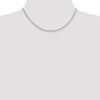 Sterling Silver 1.7mm Diamond-cut Round Spiga Chain