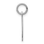 Sterling Silver/Rhodium-plated Polished Number 9 Charm