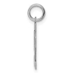 Sterling Silver/Rhodium-plated Polished Number 52 Charm