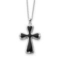 Sterling Silver & CZ Enameled My Refuge 18in Necklace