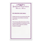 Sentimental Expressions Sterling Silver Gold-plated No Greater Love Nail 16 Inch Necklace