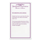 Sentimental Expressions Sterling Silver Gold-plated No Greater Love Cross 18in Necklace