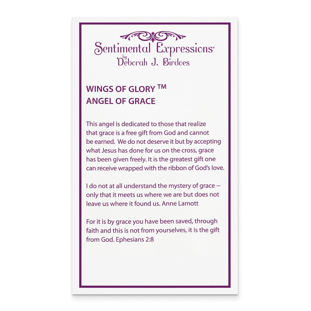 Sterling Silver & Gold-plated CZ Angel of Grace 18in Necklace