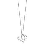 Sentimental Expressions Sterling Silver Rhodium-plated Mother A Part of My Heart 18 Inch Necklace
