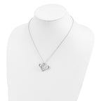 Sentimental Expressions Sterling Silver Rhodium-plated Daughter A Part of My Heart 18 Inch Necklace