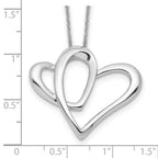 Sentimental Expressions Sterling Silver Rhodium-plated Daughter A Part of My Heart 18 Inch Necklace