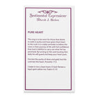 Sentimental Expressions Sterling Silver Rhodium-plated CZ Polished Pure Heart Ring