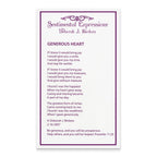Sentimental Expressions Sterling Silver Rhodium-plated Rose Quartz Generous Heart 18 inch Necklace with Poem Card