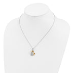 Sentimental Expressions Sterling Silver Gold-plated Blessed Beyond Measure 18in Necklace
