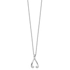 Sentimental Expressions Sterling Silver Rhodium-plated Polished I Wish You the Best 18in Necklace