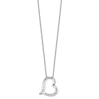 Sentimental Expressions Sterling Silver Rhodium-plated Antiqued CZ Daughter-In-Law 18in Necklace