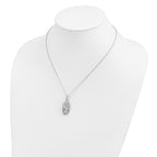 Sentimental Expressions Sterling Silver Rhodium-plated CZ Best Friends Forever 18in Necklace