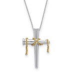 Sterling Silver & Gold-plated It Is Finished 18in Necklace