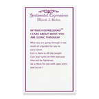 Sentimental Expressions Sterling Silver Rhodium-plated I Care About What You Are Going Through 18 Necklace