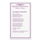 Sterling Silver CZ Love Binds Us Together 18in Necklace