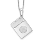Sentimental Expressions Sterling Silver Rhodium-plated Lucky As Can Be 18in Necklace