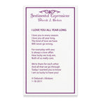 Sentimental Expressions Sterling Silver Rhodium-plated CZ I Love You All Year Long Earrings