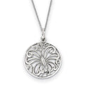 Sterling Silver CZ Miracles 18in Butterfly Necklace