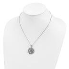 Sentimental Expressions Sterling Silver Rhodium-plated CZ Bliss 18in Necklace