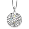 Sentimental Expressions Sterling Silver Rhodium-plated CZ Bliss 18in Necklace