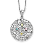 Sentimental Expressions Sterling Silver Rhodium-plated CZ Bliss 18in Necklace