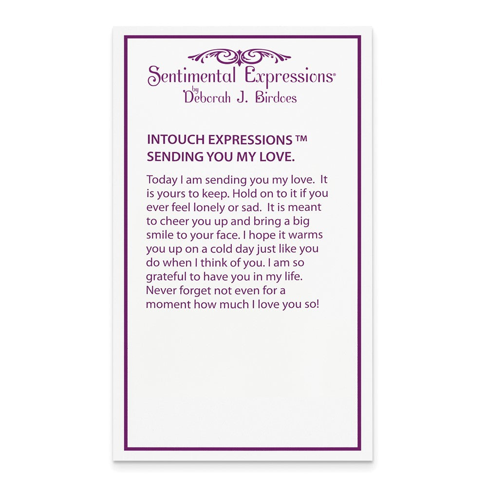 Sentimental Expressions Sterling Silver Rhodium-plated Antiqued Sending You My Love Heart 18 Inch Necklace