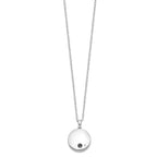 Sentimental Expressions Sterling Silver Rhodium-plated Tear in Circle Ash Holder 18 Inch Necklace
