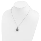 Sentimental Expressions Sterling Silver Rhodium-plated Antiqued Tree of Life Ash Holder 18 Inch Necklace