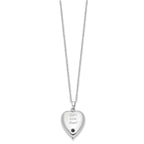 Sentimental Expressions Sterling Silver Rhodium-plated Forever My Baby Ash Holder 18 Inch Necklace