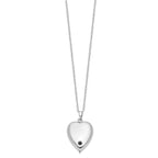 Sentimental Expressions Sterling Silver Rhodium-plated Forever My Baby Ash Holder 18 Inch Necklace