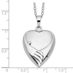 Sentimental Expressions Sterling Silver Rhodium-plated Forever My Baby Ash Holder 18 Inch Necklace