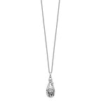 Sentimental Expressions Sterling Silver Rhodium-plated Mother's Pride and Joy 18in. Necklace