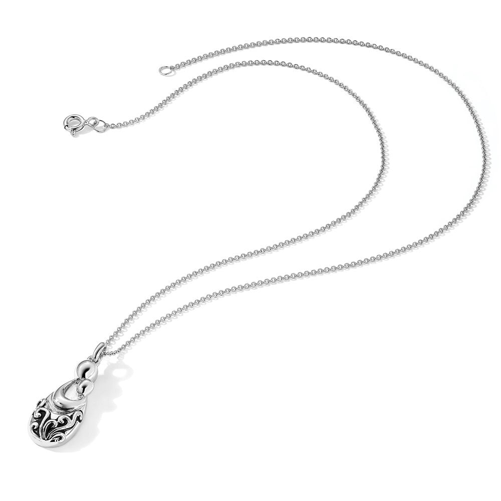 Sentimental Expressions Sterling Silver Rhodium-plated Mother's Pride and Joy 18in. Necklace