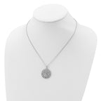 Sentimental Expressions Sterling Silver Rhodium-plated CZ Angels On Assignment 18in. Necklace