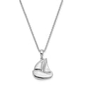 Sentimental Expressions Sterling Silver Rhodium-plated CZ Explore Your World 14in. Necklace with 2in. ext