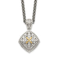 Shey Couture Sterling Silver with 14K Accent 18 Inch Diamond Necklace