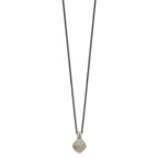 Shey Couture Sterling Silver with 14K Accent 18 Inch Diamond Necklace