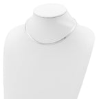 Sterling Silver 4mm Cubetto Necklace