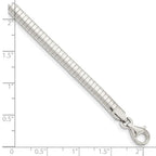 Sterling Silver 4mm Cubetto Bracelet