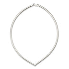 Sterling Silver 4mm Cubetto V-shaped Necklace